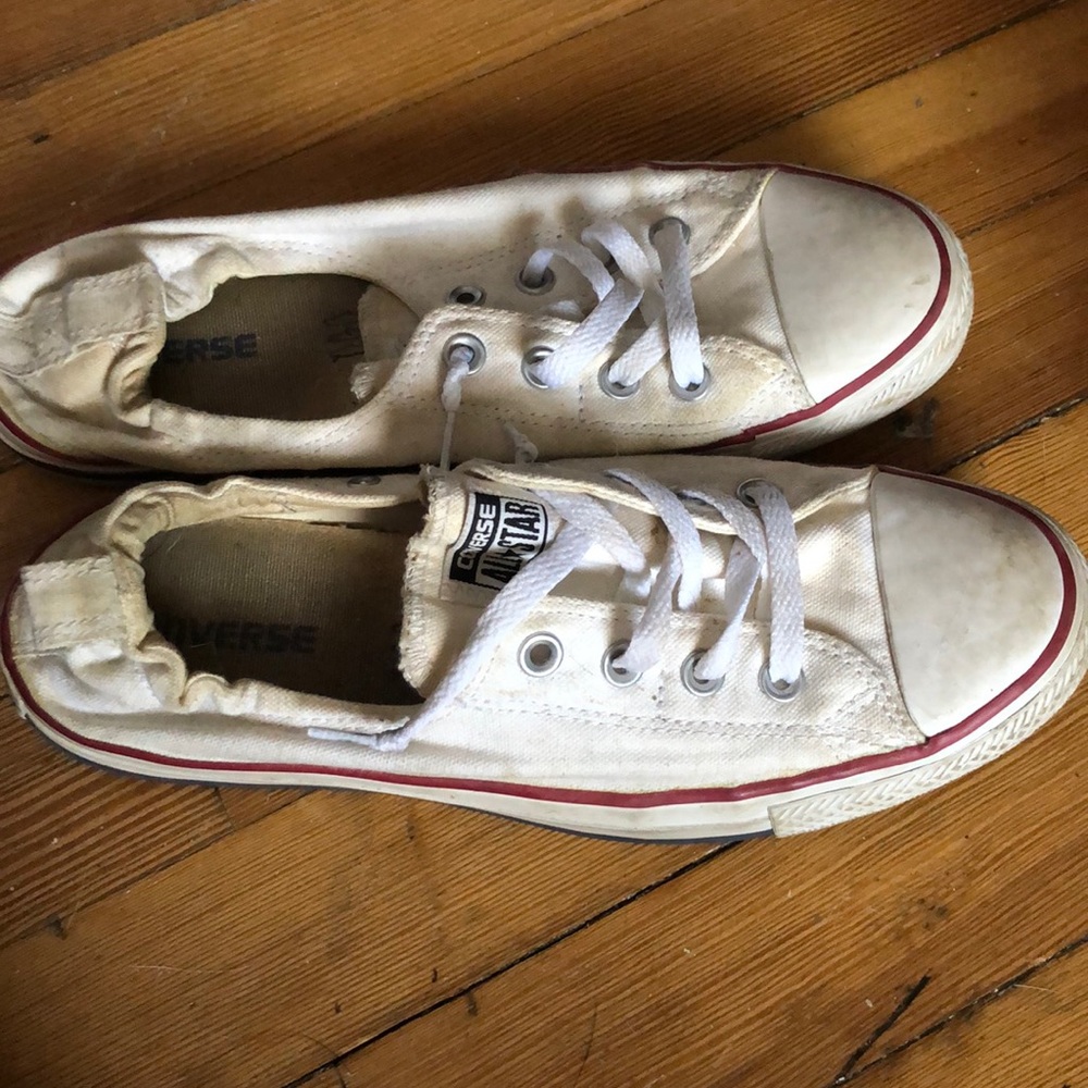 Slip on white converse